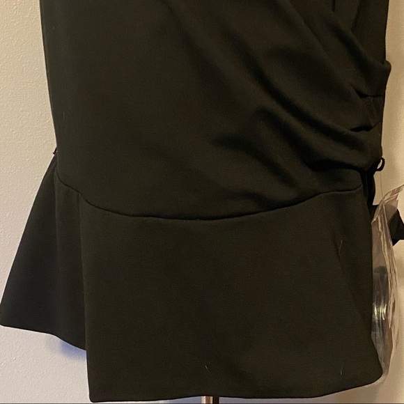 Lane Bryant Black Surplice Peplum Tank Belt NWT Size 14/16 - Picture 4 of 13